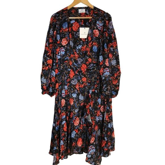 Chloe Kristyn Fallon Dress Floral Wrap NWT 1X - Picture 2 of 7